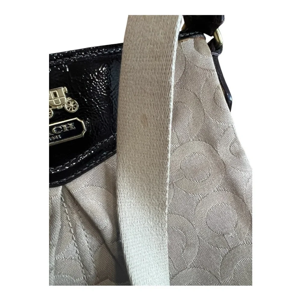 Coach Madison Small Khaki Mahogany Beige Crossbody